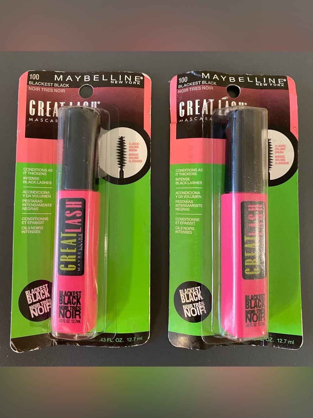 Maybelline Great Lash Mascara - blackest black (set of 2)
